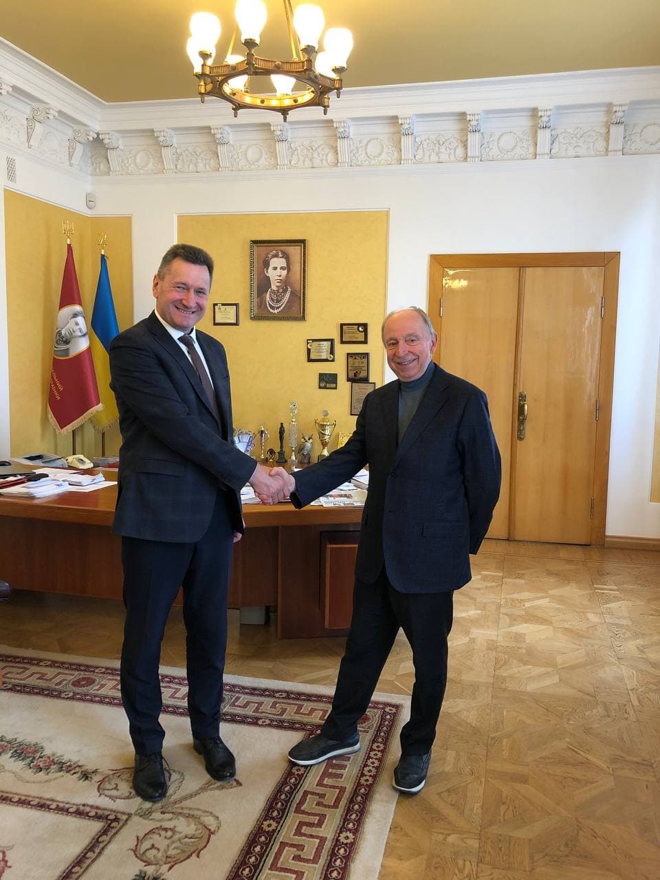Анатолій Цьось зустрівся з президентом МАН Станіславом Довгим