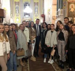 The Rector and students attended the opening of an exhibition dedicated to John Paul II
